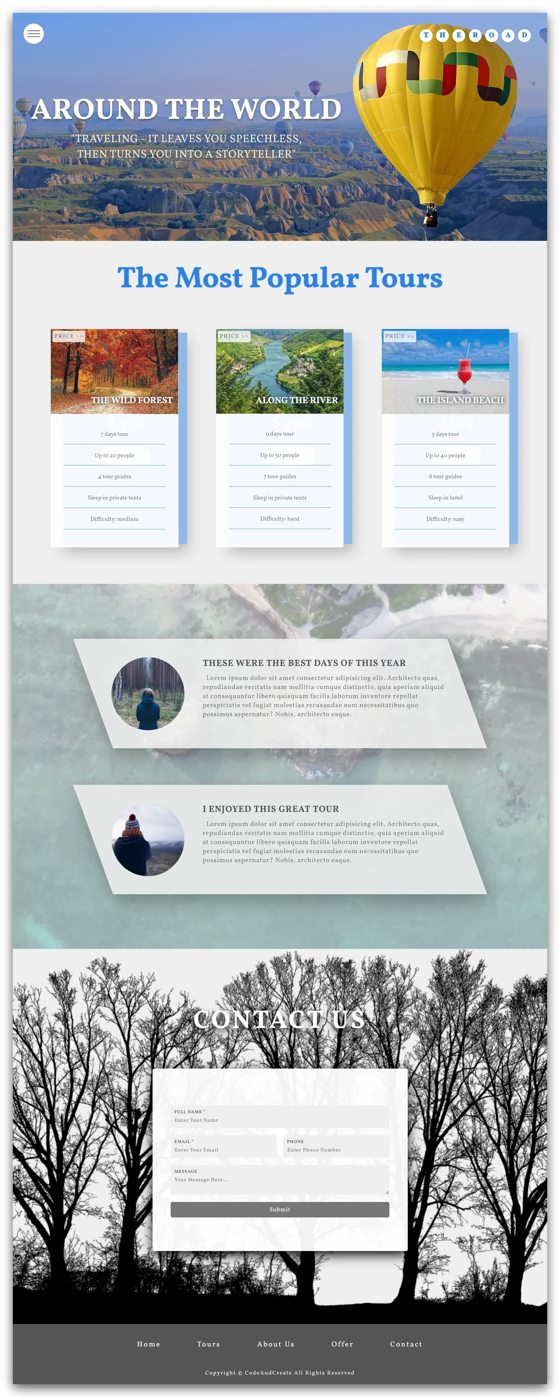 tour Project Website